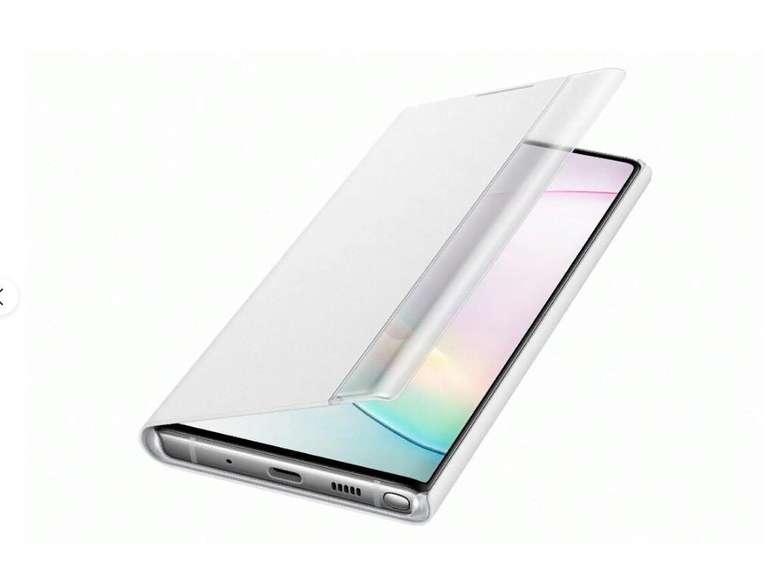 Чехол для смартфона Samsung Clear View Cover Note10 white (также есть розовый)