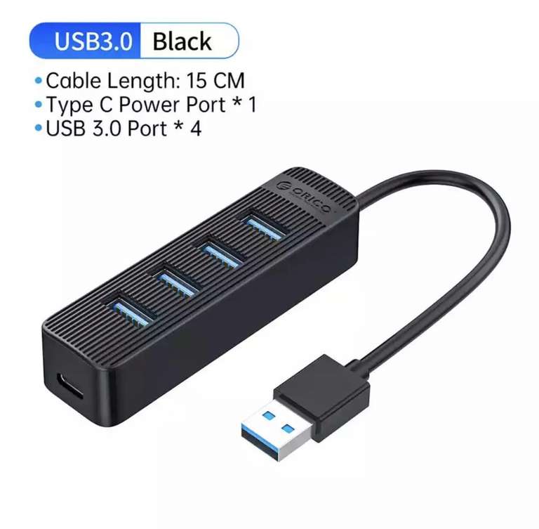 USB концентратор Orico 4*USB 3.0 + Type C