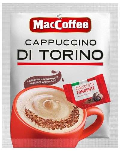 Кофе MacCoffee растворимый в пакетиках 20 шт 510гр Cappucchino Di Torino