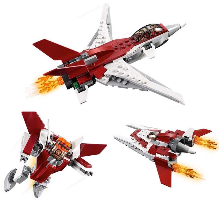 Конструктор 3-в-1 LEGO Creator Истребитель будущего 31086 (трансформируется в боевого робота и звездолет)
