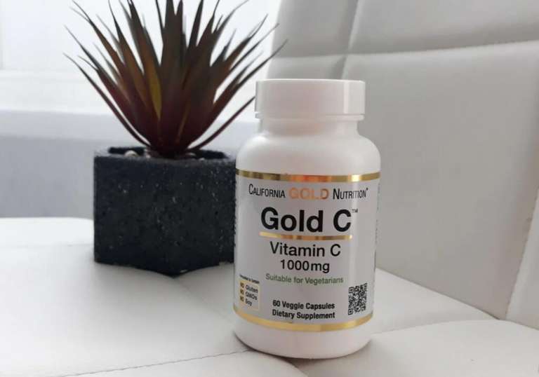 California Gold Nutrition, Gold C, витамин C, 1000 мг, 60 растительных капсул
