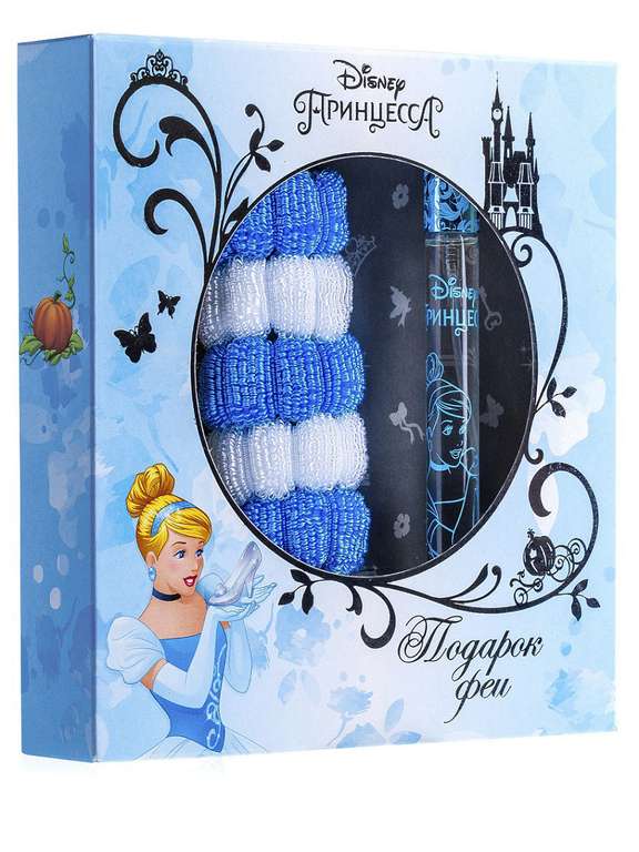 Детская душистая вода Принцесса Disney. Подарок Феи 15 мл+резинки для волос, КПК-Парфюм