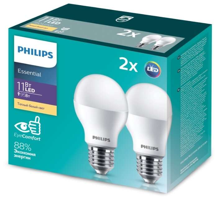 Светодиодные лампы Philips Essential LED E27