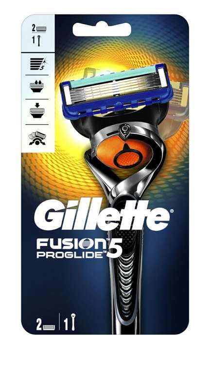 Бритва для бритья Gillette Fusion5 ProGlide + 2 сменные кассеты Джилет с технологией FlexBall
