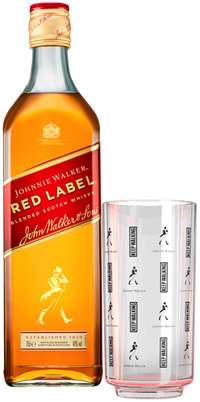 Виски Red label 0.7л + стакан