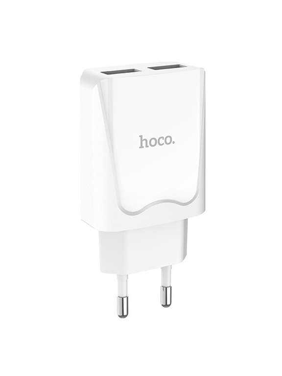 Сетевое зарядное устройство Hoco C52A White Authority Power 2*USB 2,1A, Hoco