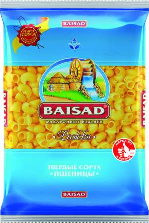 Макаронные изделия Baisad твёрдые сорта дурум: пружинки; рожки; спагетти 450 г