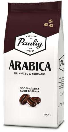 Paulig Кофе в зернах натуральный жареный Arabica 250г