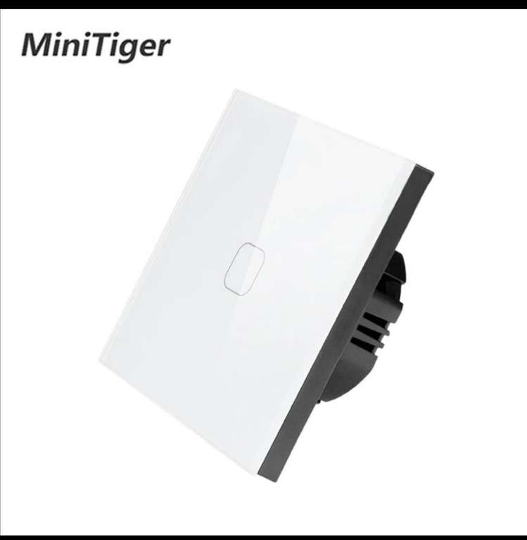 Настенный сенсорный выключатель MiniTiger на 1 линию ( 1 клавиша)