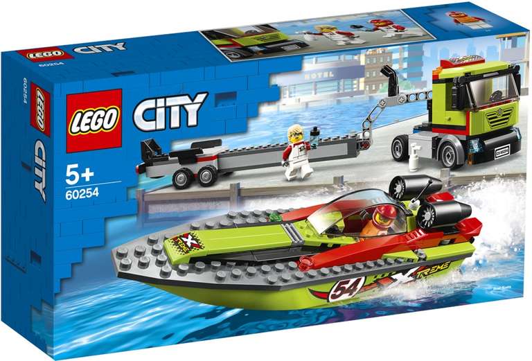 Конструктор LEGO City Great Vehicles Транспортировщик скоростных катеров Арт. 60254, Чехия