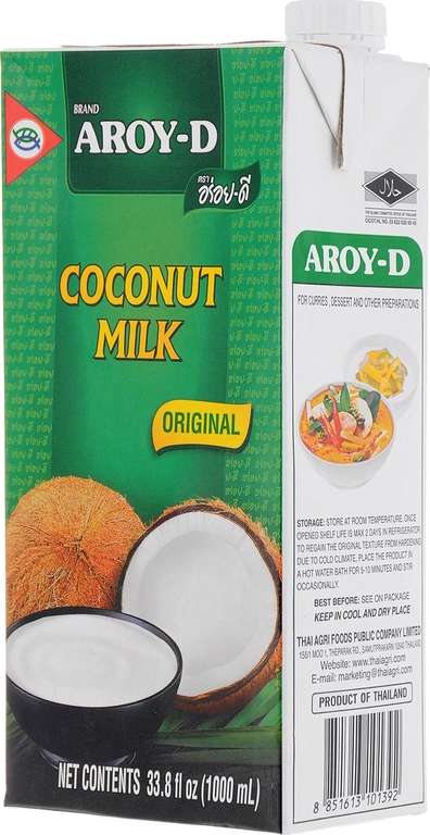 Кокосовое молоко Aroy-D, 70%, 1л