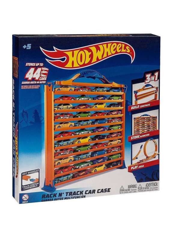 Портативный кейс-автотрек (конструктор) Hot Wheels, для хранения игрушечных машинок