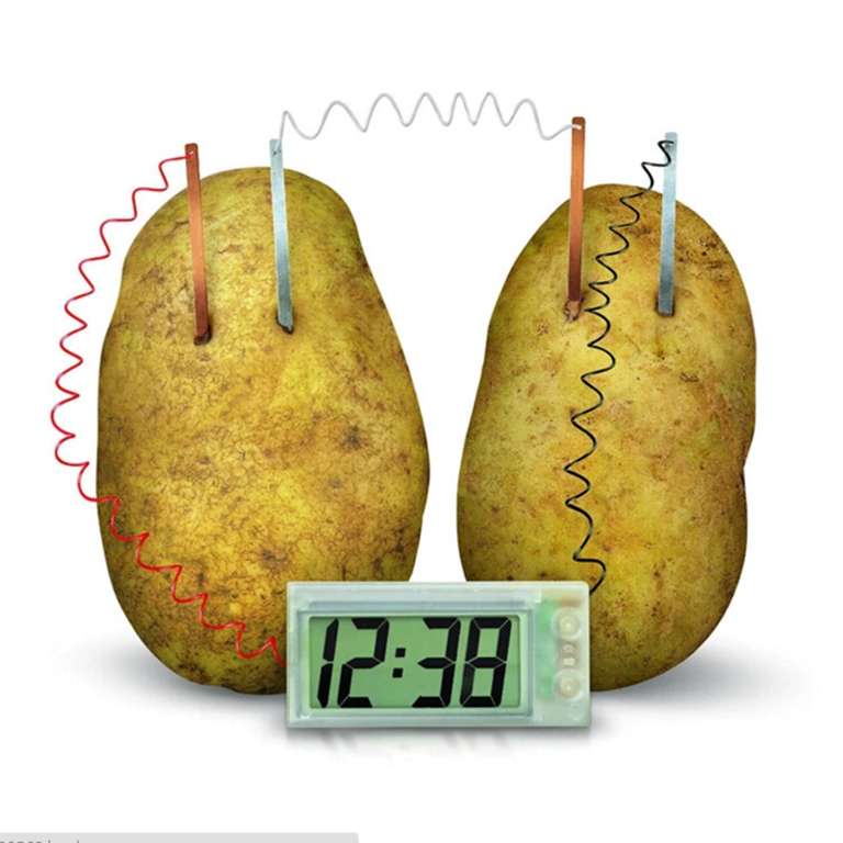 Часы с картофельным питанием