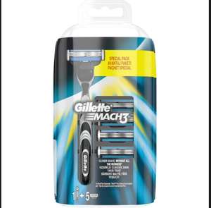 Станок Gillette Mach 3 + 4 сменных лезвия