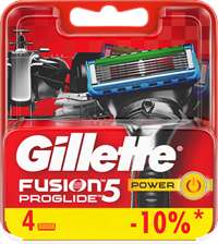 Gillette Fusion ProGlide Power кассеты, 4 шт.