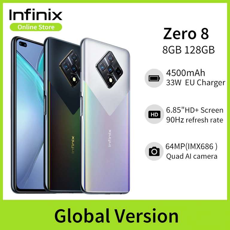 Смартфон Infinix Zero 8 8GB 128GB Глобальная версия