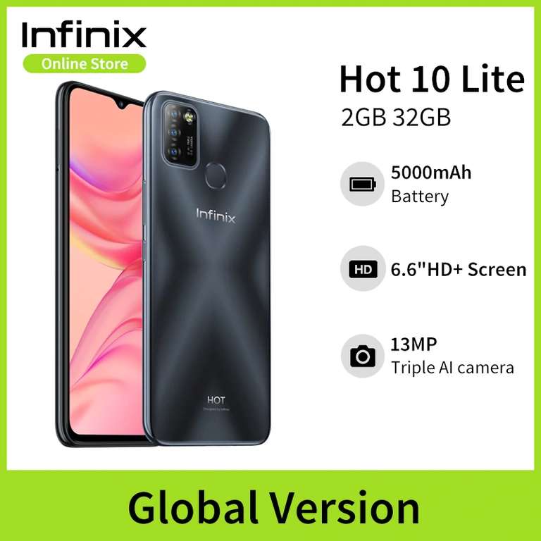 Смартфон Infinix Hot 10 Lite 2GB 32GB Глобальная версия