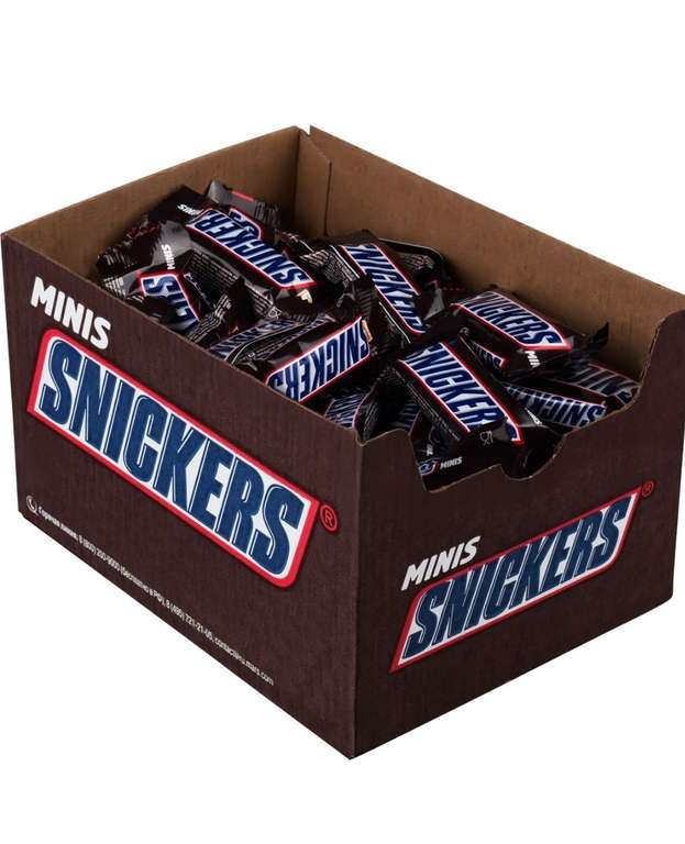 Шоколадные конфеты Snickers Minis, Mars, Twix, Bounty, Milky way 1 кг