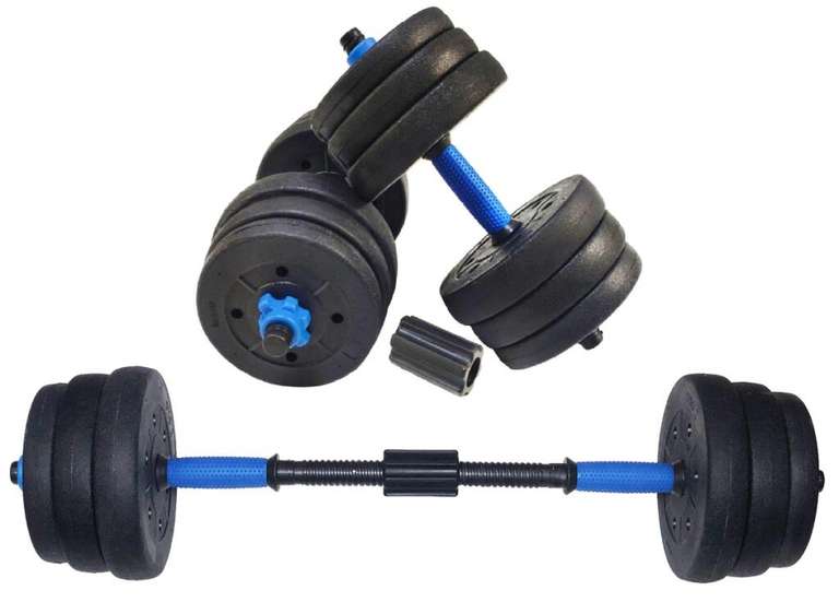 Гантели Sport For You DB-621, 2 шт. по 12 кг, синий, черный цвет