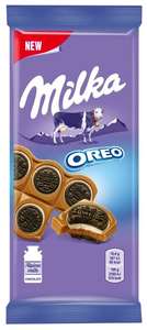 Шоколад Milka Oreo Sandwich молочный с целыми «Орео» с начинкой со вкусом ванили, 92 г