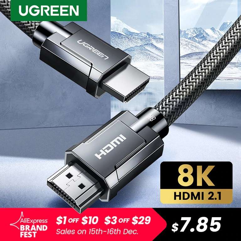 Кабель Ugreen HDMI 2.1 (Ultra High Speed)