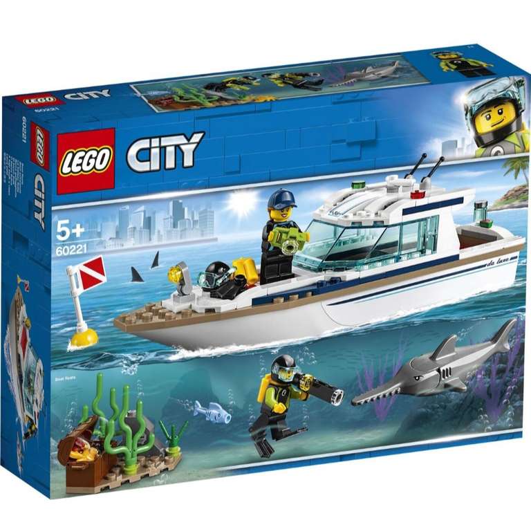 Конструктор LEGO City Great Vehicles 60221 Яхта для дайвинга