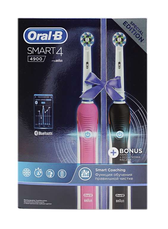 Электрические зубные щетки Oral-B Smart 4 4900, 2 шт