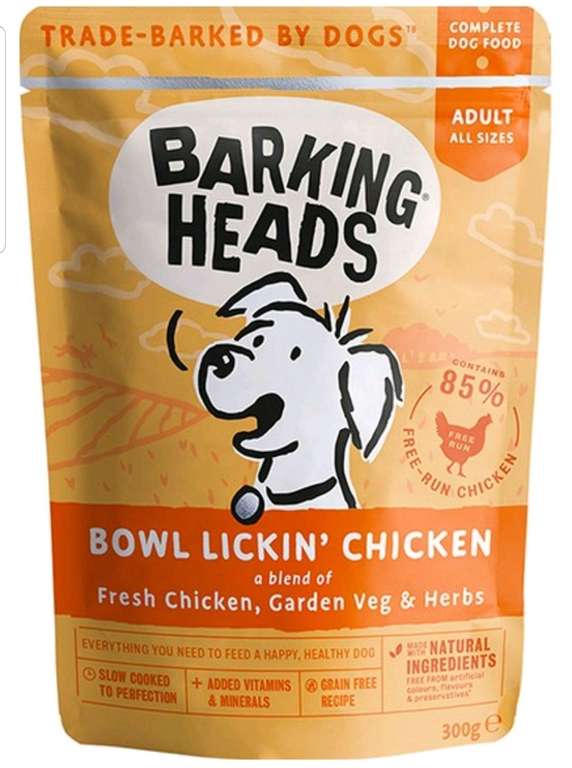 Влажный корм для собак Barking Heads Bowl Lickin Chicken, 10 шт