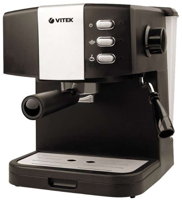 Кофеварка рожковая VITEK VT-1523 черный + возврат 404 бонусов Яндекс.Плюс
