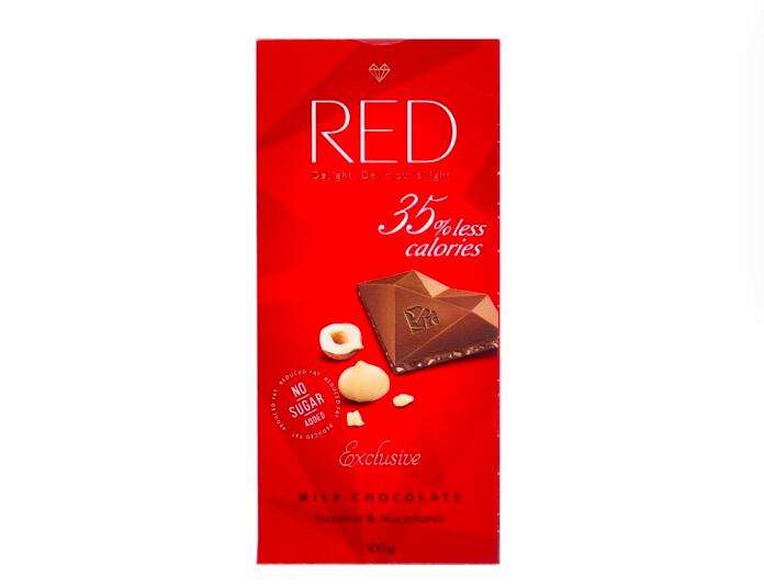 Шоколад Red Молочный RED Фундук и Макадамия, 100 г