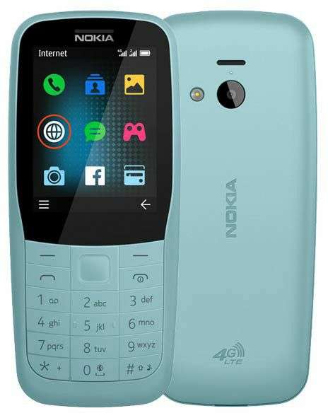 Телефон Nokia 220 4G Dual sim бирюзовый
