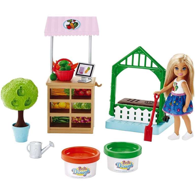 Barbie Игровой набор с куклой Овощной сад Челси