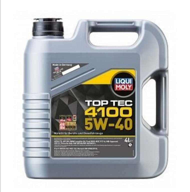 Моторное масло LIQUI MOLY Top Tec 4100 5W-40 4 л