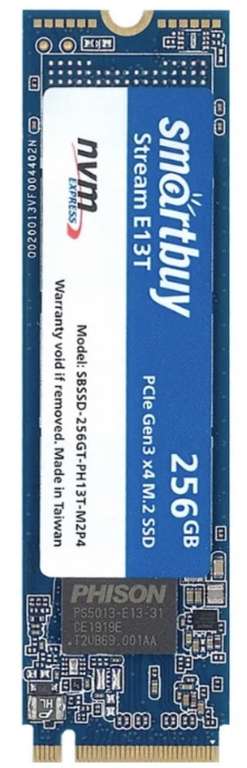 NVMe SSD накопитель Smartbuy Stream E13T 256G + 237 баллов