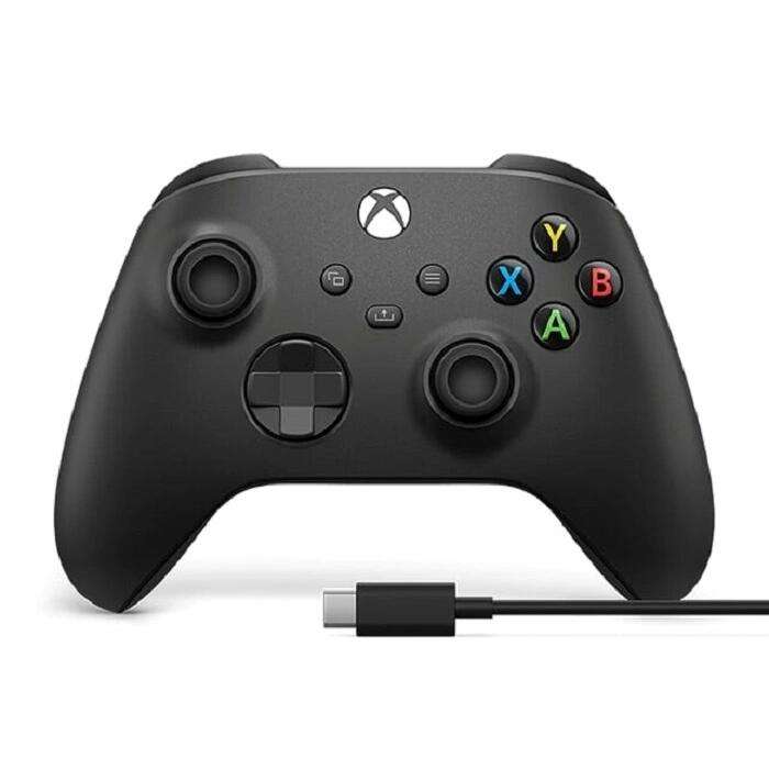 Геймпад беспроводной Microsoft для Xbox Series чёрный + кабель USB Type-C