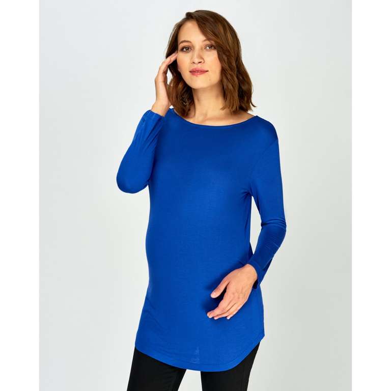 Блуза для беременных Just Mom Ulla ярко-синяя