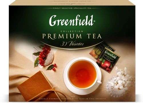 Greenfield Набор изысканного чая и чайных напитков в пакетиках, 30 видов, 120 шт