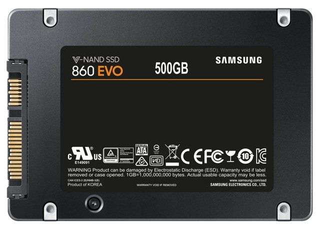 [СПб] SSD Samsung 860 EVO 500 GB (MZ-76E500BW) + 960 баллов на Яндекс плюс