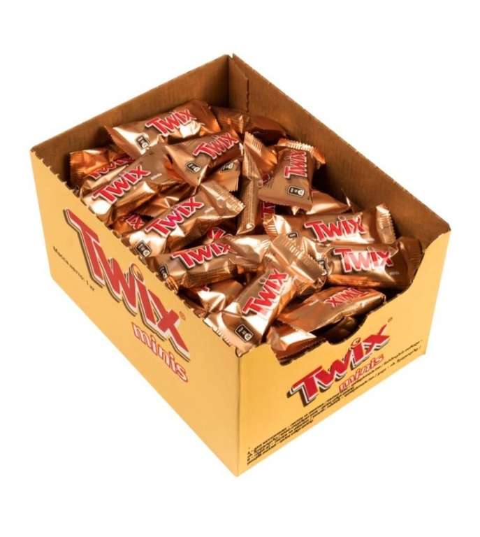 Конфеты Twix minis, коробка 2700 г. (50% вернётся баллами Яндекс.Плюс)