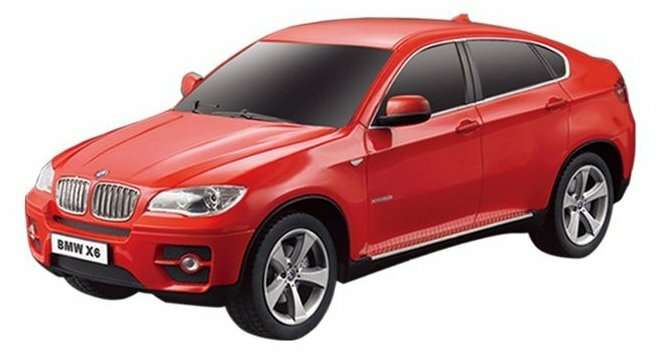 Радиоуправляемый легковой автомобиль Rastar BMW X6 (31700) 1:24 20 см красный + 696 баллов Яндекс плюс (у кого есть подписка).