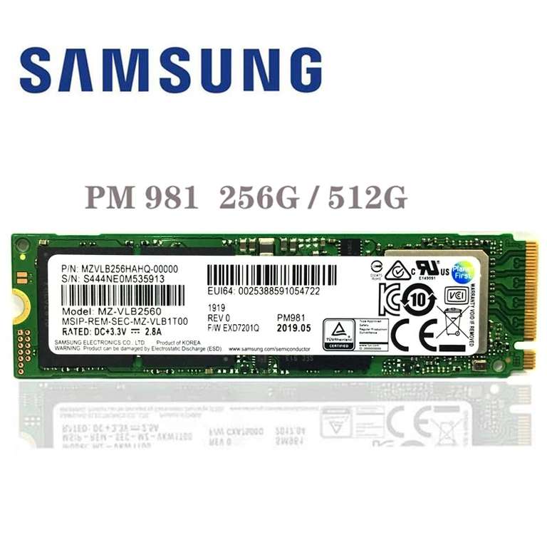 Твердотельный накопитель Samsung NVME 512 Гб