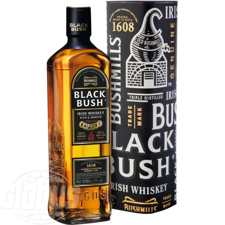 Ирландский купажированный 8-ми летний виски Bushmills Black Bush 0,7 (не во всех магазинах)