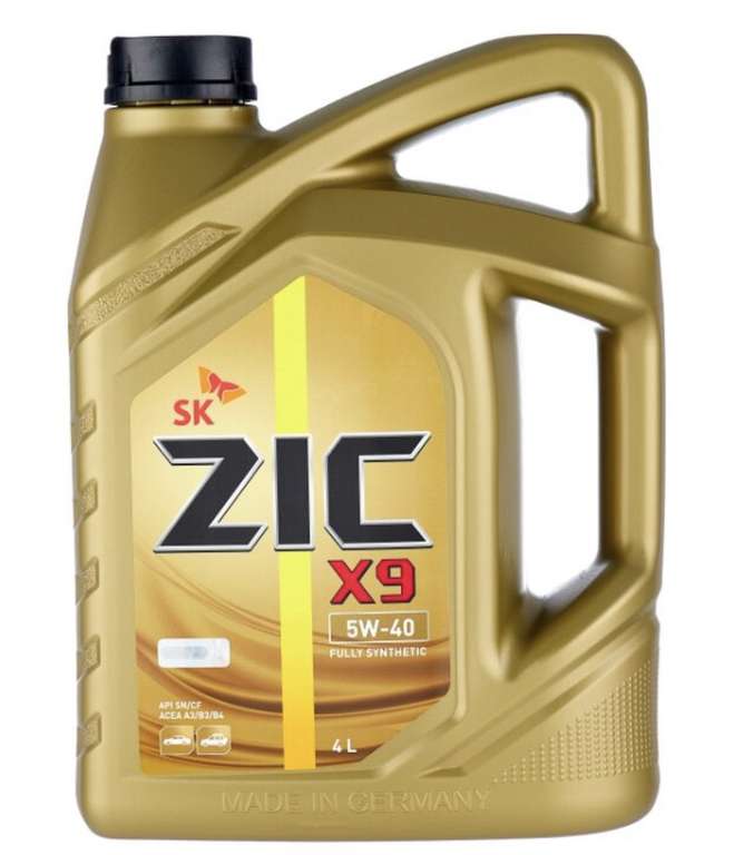Моторное масло ZIC X9 5w40 4л