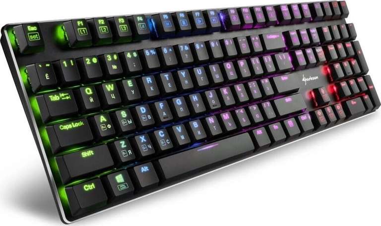 Игровая клавиатура Sharkoon PureWriter RGB