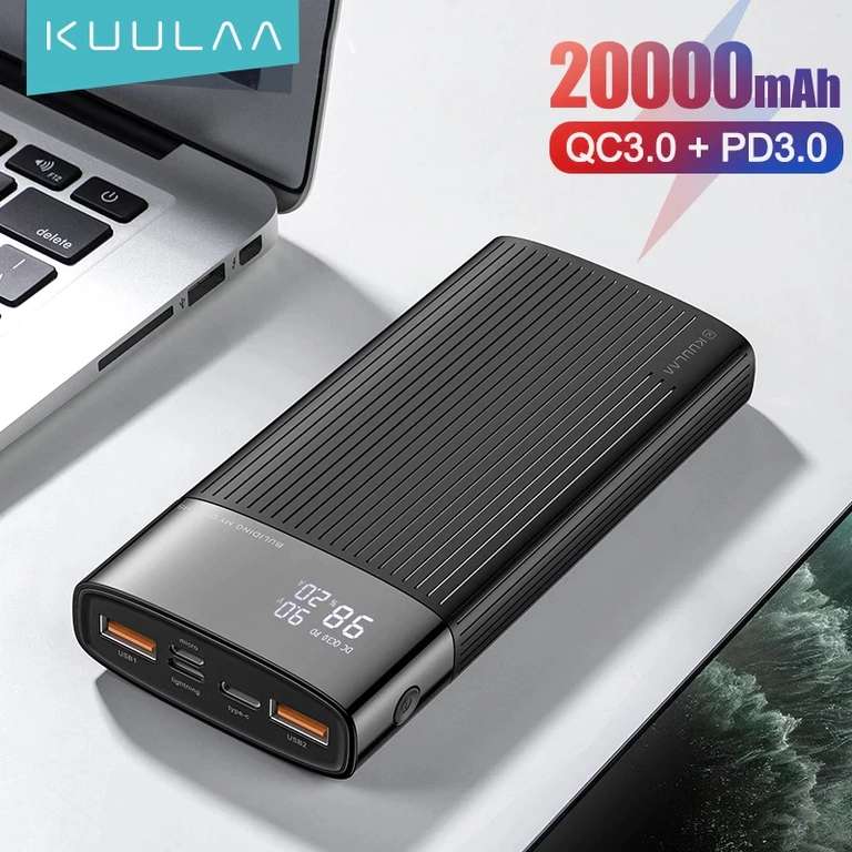 Внешний аккумулятор KUULAA Power Bank 20000