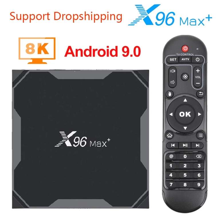ТВ-приставка X96 Max Plus 2 Android 9.0 4GB 32G Amlogic S905X3 При покупке 2х шт (возможны проблемы с поставкой)