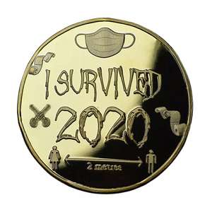 Коллекционная монета "Я пережил 2020 год"