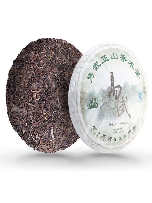 Jinglong Tea Factory - Пуэр Шэн ИУ - Чай Зелёный Китайский Прессованный 357 г