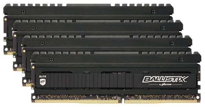 Оперативная память Crucial Ballistix Elite DDR4 3600 (PC 28800) DIMM 288 pin, 8 GB 4 шт. 1.35 В, CL 16, BLE4K8G4D36BEEAK