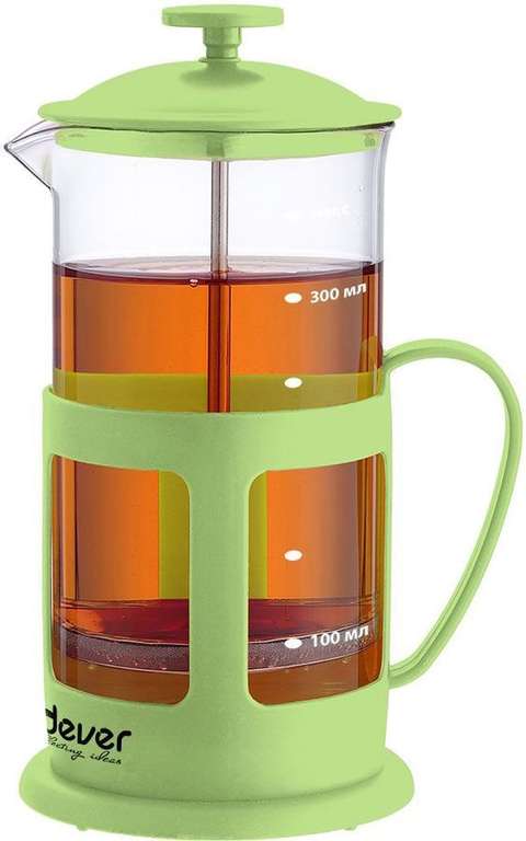 Заварочный чайник френч-пресс Endever FP-352 0.35л зеленый